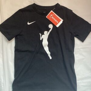 Nike Kids Black Tee with WNBA Silhouette